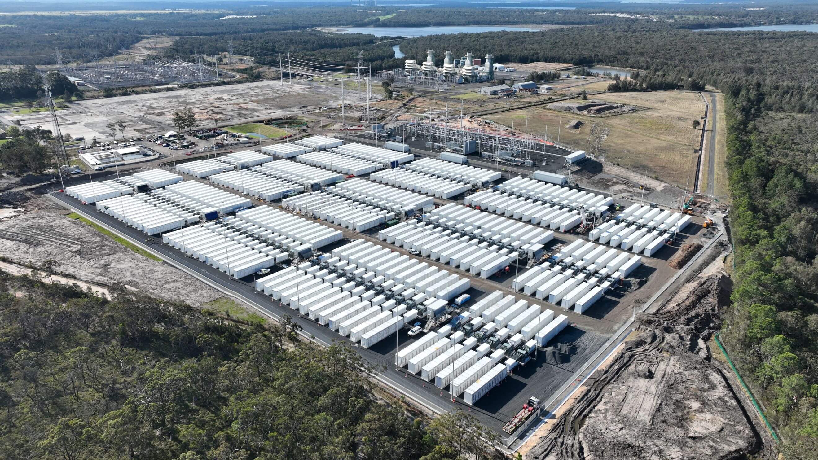 Waratah Super Battery - aerial photo