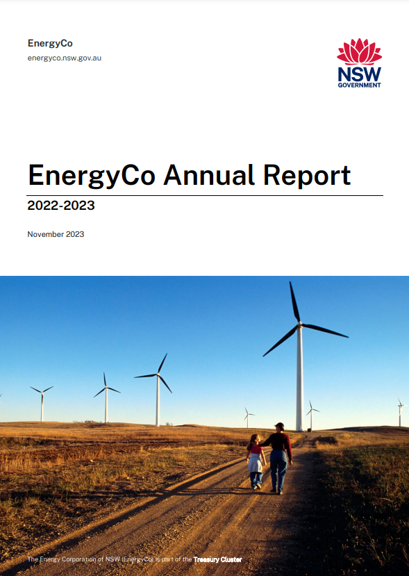 EnergyCo Annual Report 2022-2023 cover