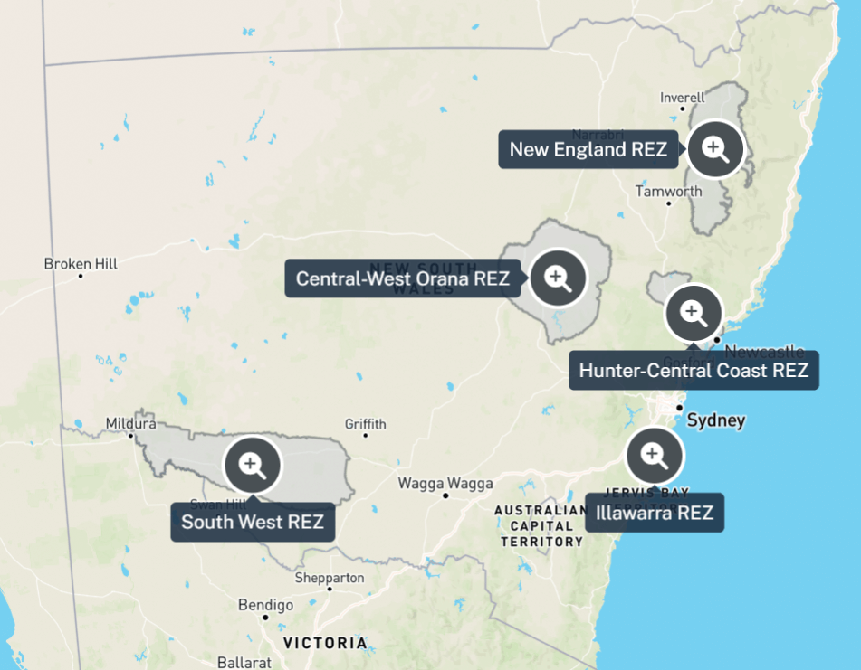 Project on EnergyCo's interactive map